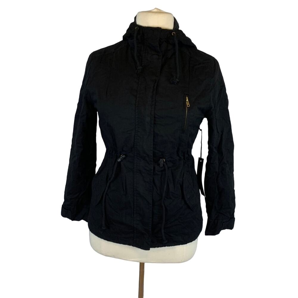 Design by Olivia Women's Military Anorak Safari Hoodie Jacket L